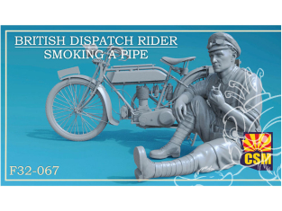 Copper State Models personel F32-067 Pipe fumante d'un estafette britannique 1/32