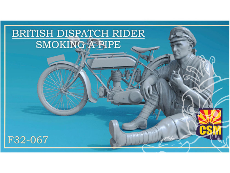 Copper State Models personel F32-067 Pipe fumante d'un estafette britannique 1/32
