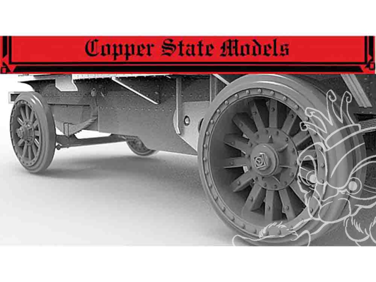 Copper State Models maquettes militaire A35-041 Roues renforcées Garford-Putilov (type naval) 1/35