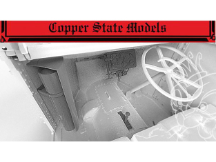 Copper State Models maquettes militaire A35-043 Garford-Putilov Intérieur du compartiment conducteur 1/35