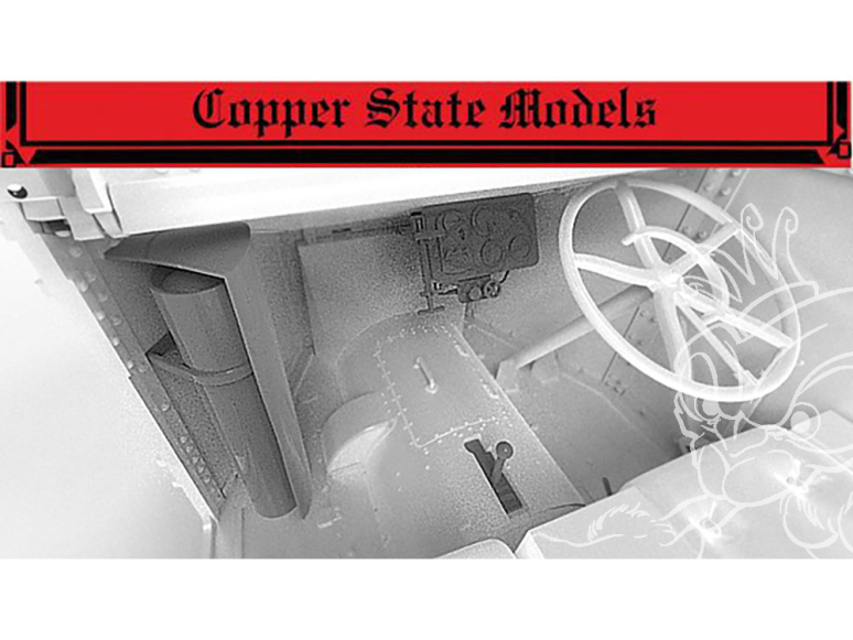 Copper State Models maquettes militaire A35-043 Garford-Putilov Intérieur du compartiment conducteur 1/35