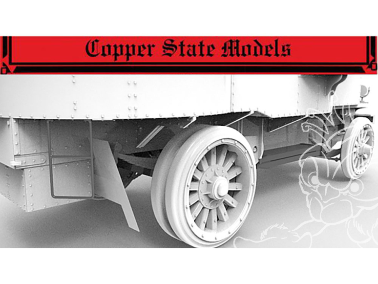 Copper State Models maquettes militaire A35-050 Extérieur du Garford de service allemand 1/35