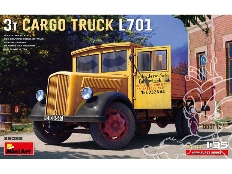 MINI ART maquette militaire 38082 3T CARGO TRUCK L701 1/35