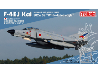 Fine Molds avion FF03 Chasseur F-4EJ Kai Force aérienne d'autodéfense japonaise 302e Escadron « Aigle à queue blanche » 1/72