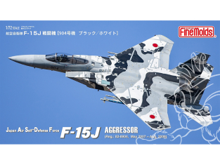 Fine Molds avion FK02 F-15J Aggressor de la Force aérienne d'autodéfense japonaise Unité 904 Noir/Blanc 1/72