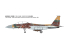 Fine Molds avion FK01 F-15DJ Aggressor Force aérienne d&#039;autodéfense japonaise Unité 095 Marron/Marron clair/Vert foncé 1/72