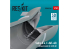 ResKit Avion RSU48-0268 Tuyère d&#039;échappement Sabre F.4, F-86, F-40 pour kit Airfix imprimée en 3D 1/48