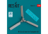 ResKit Hélico RSU48-0144 Rotor de queue Mi-24 pour kit Trumpeter imprimé en 3D 1/48