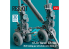 ResKit Hélico RSU48-0243 Train d&#039;atterrissage CF-18 Hornet (CF-188) (RCAF) avec roues pour kit Kinetic imprimé en 3D 1/48
