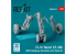ResKit Hélico RSU48-0243 Train d&#039;atterrissage CF-18 Hornet (CF-188) (RCAF) avec roues pour kit Kinetic imprimé en 3D 1/48