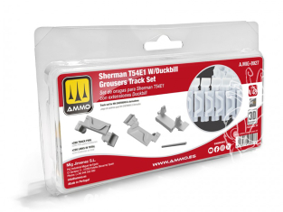 Ammo Mig 8927 Set chenilles Sherman T54E1 avec extensions Duckbill 3D 1/48