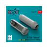 ResKit avion RSU48-0372 Buses d'échappement ouvertes et fermées pour F-14A Tomcat pour kit GWH imprimé en 3D 1/48
