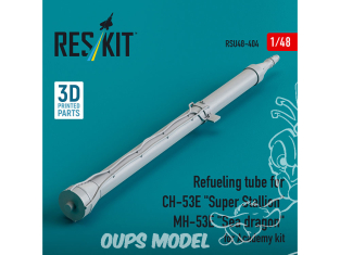 ResKit avion RSU48-0404 Tube de ravitaillement CH-53E Super Stallion et MH-53E Sea Dragon kit Academy, imprimé en 3D 1/48