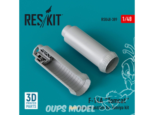 ResKit avion RSU48-0389 F-14A TOMCAT TUYÈRES D'ÉCHAPPEMENT OUVERTES POUR KIT TAMIYA IMPRESSION 3D 1/48