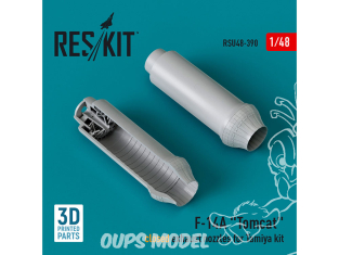 ResKit avion RSU48-0390 Buses d'échappement fermées pour F-14A Tomcat pour Tamiya, kit imprimé en 3D 1/48