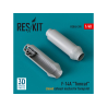 ResKit avion RSU48-0390 Buses d'échappement fermées pour F-14A Tomcat pour Tamiya, kit imprimé en 3D 1/48