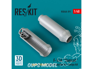 ResKit avion RSU48-0391 Buses d'échappement ouvertes et fermées pour F-14A Tomcat pour kit Tamiya imprimé en 3D 1/48