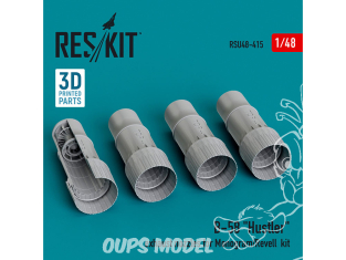 ResKit avion RSU48-0415 Buses d'échappement B-58 « HUSTLER » pour kit Monogram/Revel imprimé en 3D 1/48