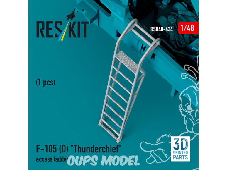 ResKit avion RSU48-0434 Échelle d'accès F-105D « THUNDERCHIEF » 1 pièce imprimée en 3D 1/48