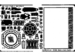 EDUARD photodecoupe avion 48241 F4D-1 Skyray 1/48