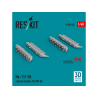 ResKit avion RSU48-0444 Buses d'échappement HE 111 H-6 pour kit ICM imprimées en 3D 1/48