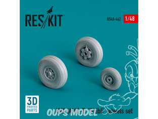 ResKit kit armement Avion RS48-0462 ENSEMBLE DE ROUES AMX (AMX-T) « GHIBLI » IMPRIMÉ EN 3D 1/48