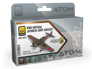 MIG peinture Atom 20927 Set couleurs Armée Impériale Japonaise IJA WWII 6 x 20ml