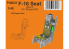 Special Hobby 3D Print P48021 Siège F-16 (Aces II) pour kits Tamiya 1/48