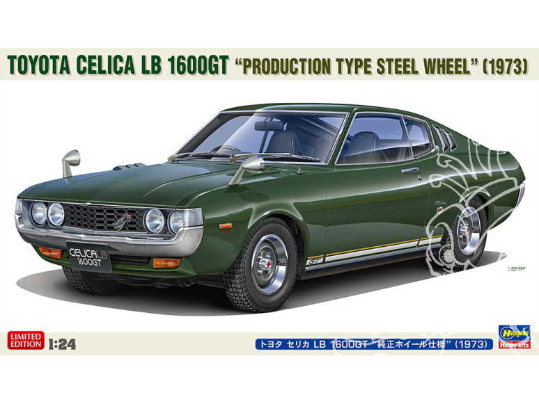 Hasegawa maquette voiture 20720 Toyota Celica LB 1600GT Spécifications des roues d'origine (1973) 1/24