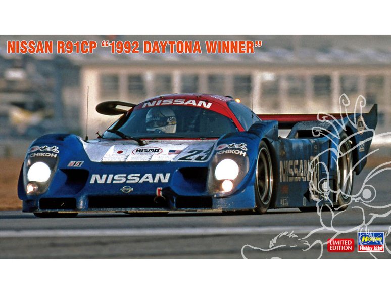 Hasegawa maquette voiture 20724 Nissan R91CP « Vainqueur de Daytona 1992 » 1/24