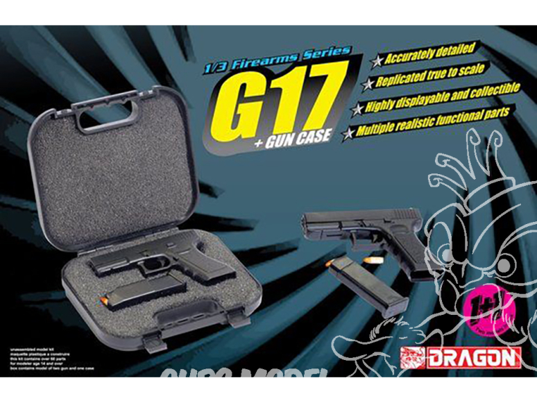 DRAGON maquette 1301 Glock G17 + mallette 1/3