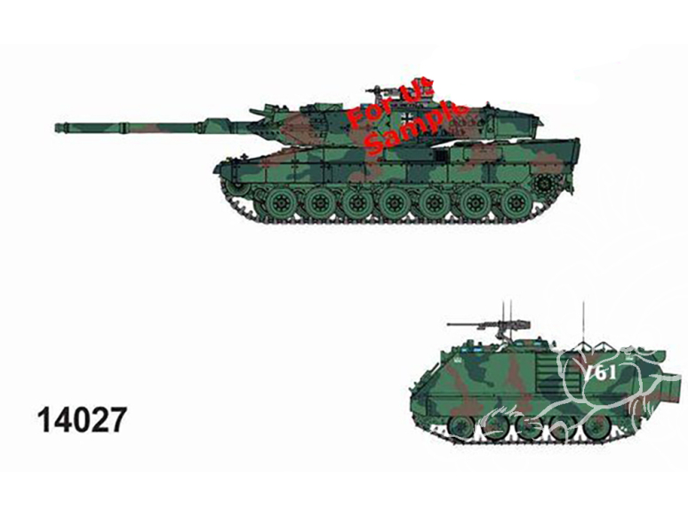 Dragon maquette militaire 14027 Leopard 2A6 + M113A3 - Panzer Korps 1/144
