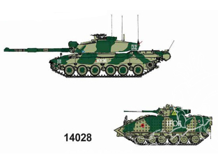 Dragon maquette militaire 14028 Challenger 2 + Warrior - Panzer Korps 1/144