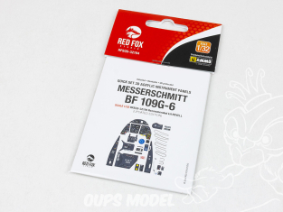 Red Fox Studio Tableaux de bord 3D avion RFQS-32194 Messerschmitt Bf 109G-6 Revell 1/32