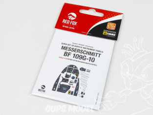 Red Fox Studio Tableaux de bord 3D avion RFQS-32195 Messerschmitt Bf 109G-10 Revell 1/32
