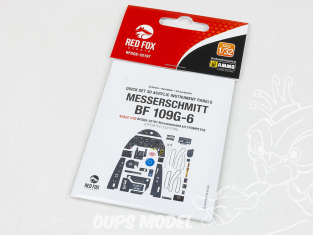 Red Fox Studio Tableaux de bord 3D avion RFQS-32197 Messerschmitt Bf 109G-6 Trumpeter 1/32