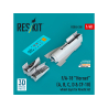 ResKit avion RSU48-0388 F/A-18 HORNET A, B, C, D et CF-18 PORTES DE ROUES POUR KIT KINETIC IMPRIMÉ EN 3D 1/48