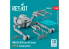 ResKit kit RSK48-0009 CHARIOT ÉLÉVATEUR MHU-83 D/E Late POSITION DE CHARGEMENT Haut IMPRIMÉ EN 3D 1/48