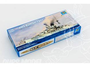 Trumpeter maquette bateau 05798 HMS BARHAM CUIRASSE BRITANNIQUE 1941 1/700