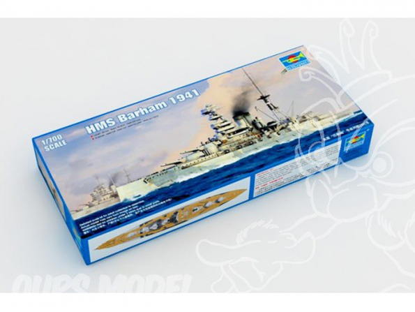 Trumpeter maquette bateau 05798 HMS BARHAM CUIRASSE BRITANNIQUE 1941 1/700