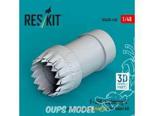 ResKit avion RSU48-0458 Buse d'échappement F-35B Lightning II en stationnement/vol kit Italeri imprimé 3D 1/48