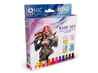 MIG peinture IONIC 0500 Set couleurs de base 12 x 20ml