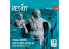 ResKit Figurine RSF48-0084 Conducteur masculin pour tracteur de pont US NAVY A/S32A-49 scène 1 1 piéce imprimé en 3D 1/48