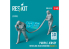 ResKit Figurine RSF48-0028 Maillot violet équipe de ravitaillement scène moderne 1 2pièces imprimées en 3D 1/48