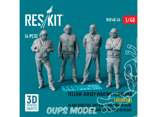 ResKit Figurine RSF48-0026 Maillot jaune Directeur avion moderne officier manutention officiers de catapulte 1/48