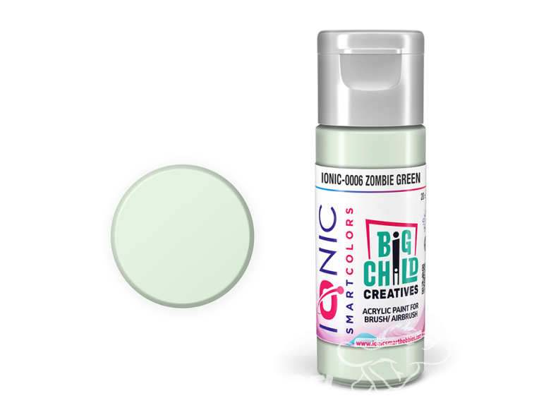 IONIC MIG peinture acrylique 0006 Vert Zombi - Zombie Green 20ml
