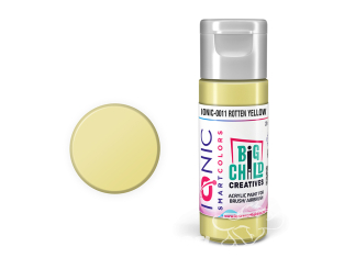 IONIC MIG peinture acrylique 0011 Jaune Pourri - Rotten Yellow 20ml