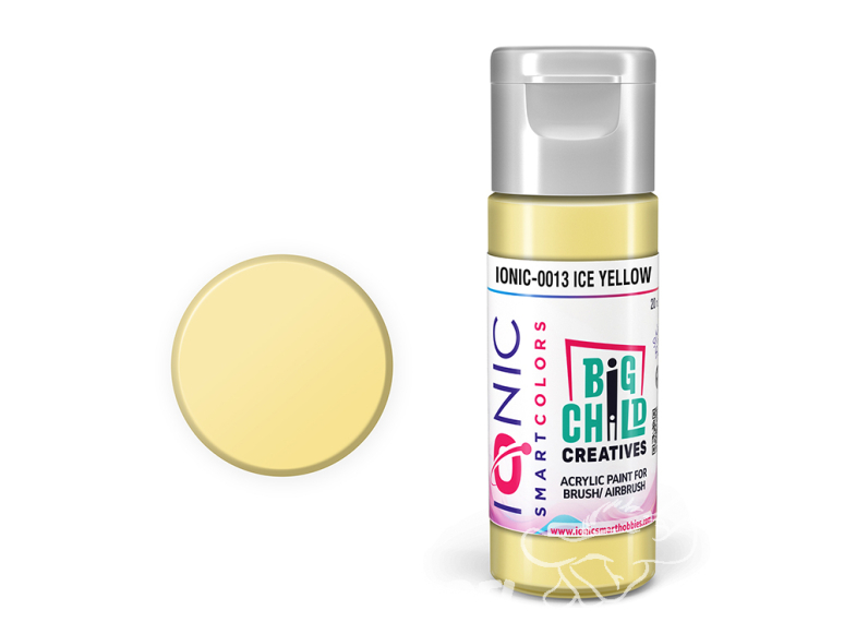 IONIC MIG peinture acrylique 0013 Jaune Glace - Ice Yellow 20ml