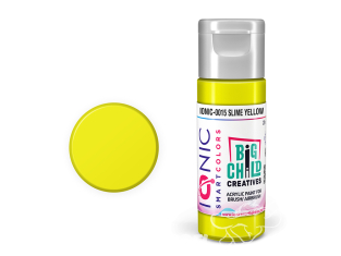 IONIC MIG peinture acrylique 0015 Jaune morve - Slime Yellow 20ml