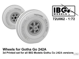 IBG maquette Avion 72U062 Roues pour Gotha Go-242A 1/72